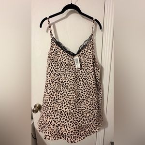 Torrid Satin and Lace Leopard Cami - Size 3